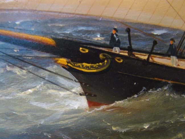 "Racing Trials off Oak Bluffs," an original oil painting by William R. Davis — image 5